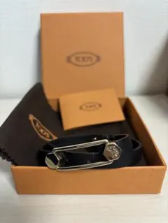 TOD'S トッズ レザーブレスレット ブラック　2連