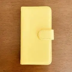 iPhone7用 手帳型 iPhoneケース イエロー