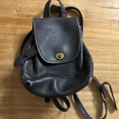 オールドコーチ　COACH レザー ミニリュック バックパック ブラック