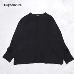 E6-2921　ニット　オーバーサイズ　サイドスリット　F【ルノンキュール】