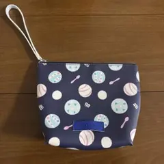 31アイスクリーム　ネイビー ポーチのサムネイル