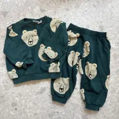 ZARA クマプリント トレーナーセット 2-3歳