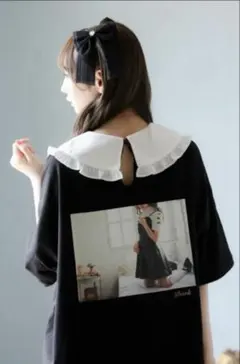 付け襟無し！Ank Rouge ≠ME谷崎早耶コラボ　ビッグTシャツ