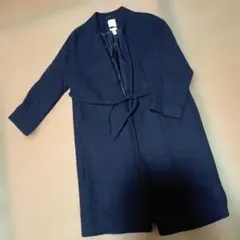 H&M ロングコート ブラック ウール混