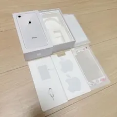 iPhone 8 空箱・SIMピン・シール ＆ 未使用液晶保護フィルム2種のサムネイル