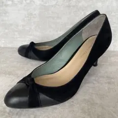 ⭐️美品⭐️オデットエオディール 23.5 黒リボンパンプス