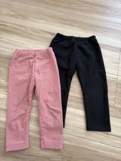 ※サイズ違い　ユニクロ 裏起毛 ズボン2枚セット