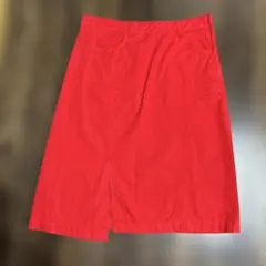ZARA アシンメトリースカート　レッド
