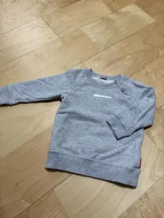 ミキハウス ボタン付きグレー スウェット