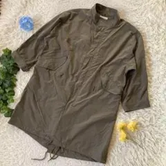 美品　サマンサモスモスブルー　スプリングコート　モスグリーン　薄手　Fサイズ