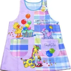 【新品】保育士 キャラクター エプロン スージーズー(ピンク系) M〜L