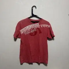 DIESEL 赤 Tシャツ Mサイズ グラフィックプリント
