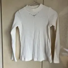 mezzo piano 長袖カットソー 120 ホワイト