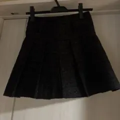 DHOLICツイードプリーツミニスカート ブラックのサムネイル