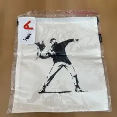 BRANDALISED FLOWER BOMBER バッグ　バンクシー