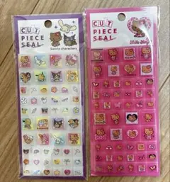 【正規品】サンリオ日焼けキティ　日焼けサンリオ　タイルシール　2枚セット