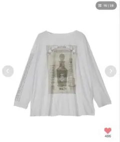 Tシャツ(長袖/七分) Ameri VINTAGE LIFE BALLERINA PUFF TEE Ameri（アメリ）の「LIFE POOL PUFF LONG TEE（Tシャツ/カットソー