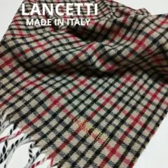 未使用 イタリア製 LANCETTI ランチェッティ ウール マフラーのサムネイル