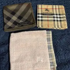 BURBERRY ハンカチ 3点セット　新品未使用
