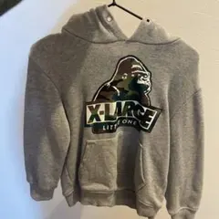 X-LARGE カモフラージュ柄パーカー 100cm