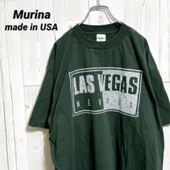 90s USA製 Murina LAS VEGAS ロゴプリントTシャツ XL