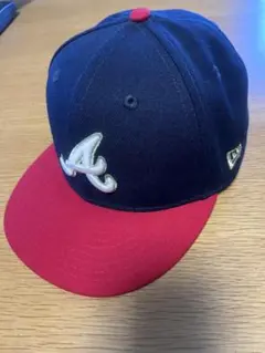 MLB アトランタブレーブス　当時物　未使用　ベースボールキャップ ベースボールキャップ MLB アトランタブレーブス 青色ブルー