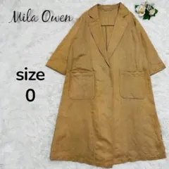 【訳あり】Mila Owen リネンブレンド チェスターコート M