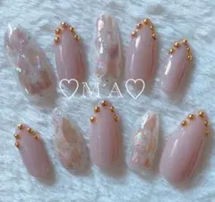 ♡現品 シェル シンプル ギャル 量産型 地雷系 サブカル ネイルチップ♡