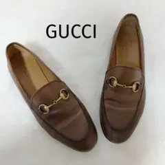 GUCCI　グッチ　ヨルダーン　ゴールドホースビット　ローファー　23.5cm