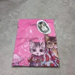 新品未使用　ヒグチユウコ　ボリス雑貨店　ちくま Tシャツ　Mサイズ　ピンク　猫のサムネイル