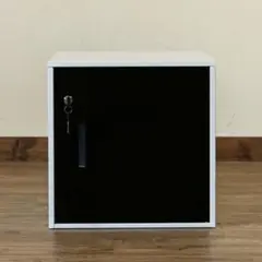 キューブBOX　鍵付きロッカー　ブラック