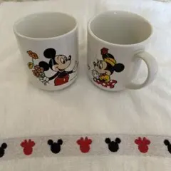 JCBミッキーマウス・ミニーマウス マグカップ 2個セット