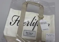 Herlipto ルミネ限定 トートバッグ 白 Canvas Mini Tote - メルカリ