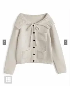 GRL ケーブルカラーリボンニットカーディガン[an1885]