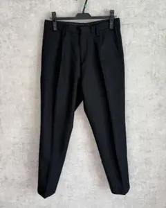 District UNITED ARROWS ウールサージ 黒スラックス 44