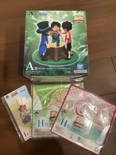 ワンピース　一番くじ　A賞　エース&サボ&ルフィ　フィギュア　おまけ付き