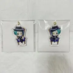 ツイステ OH MY CAFEコラボ アクリルキーホルダー ジェイド フロイド