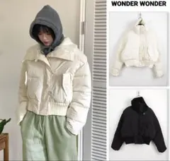 wonder wonder白ダウン 短丈 - メルカリ