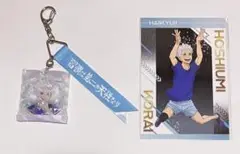 【匿名配送】ハイキュー　星海光来　リボンキーホルダー　ポストカード