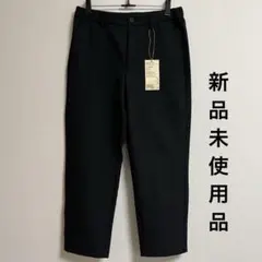 無印良品 風を通すストレッチサッカーノータックパンツ ブラック Sのサムネイル