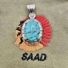 美品　SAAD　サード　ワイルドホース　ホワイトターコイズ　ネックレス　トップ SAADカタログ20th_03スマホ[SAAD STONE]│SAADウェブストア