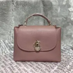 【美品】SMIR NASLI ピンク合皮2wayバッグ ショルダーバッグのサムネイル