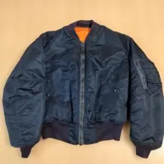 М【アルファ】MA-1 フライトジャケット米国製 ネイビー