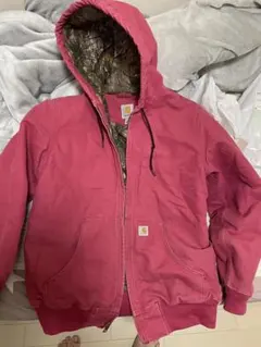 Carhartt ダック地 フーデッドジャケット ピンクのサムネイル