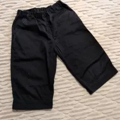 コムサイズム150ブラックハーフパンツ ゴムウエスト半ズボン男の子キッズこども