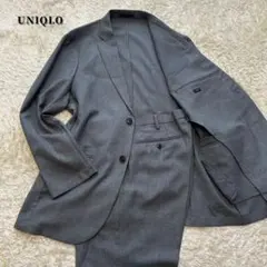大きいサイズ✨美品　ユニクロ　感動ジャケット・パンツ　セットアップ　グレー　XL