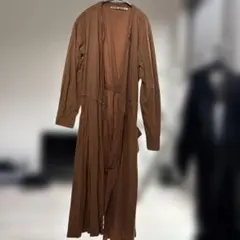 ニコアンド　ブラウン　アシメワンピース