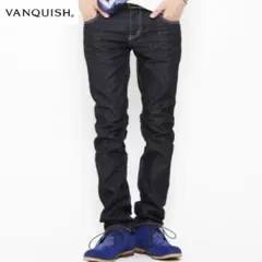 美品！ VANQUISH ワンウォッシュタイトフィットストレートデニムのサムネイル