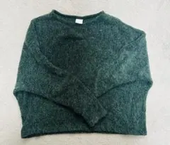 H&M ダークグリーン 長袖セーター S