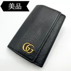◇グッチ◇435305/レザー/GGマーモント/6連/キーケース